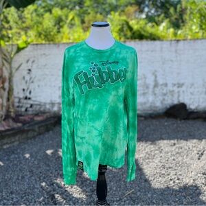 Disney Green Tie Dye Flubber Long Sleeve Top